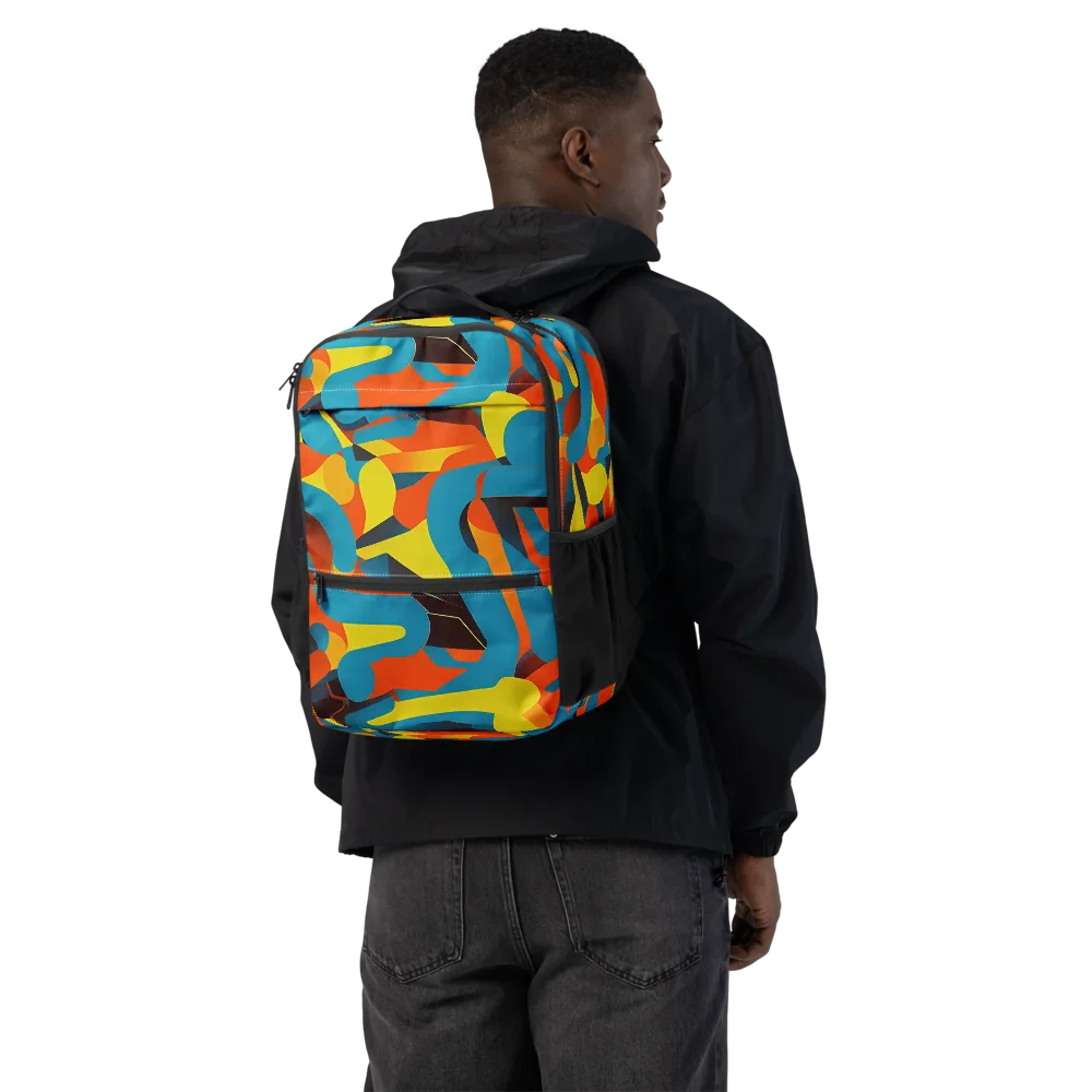 Fragmented Rhapsody on Utility Backpack — Back