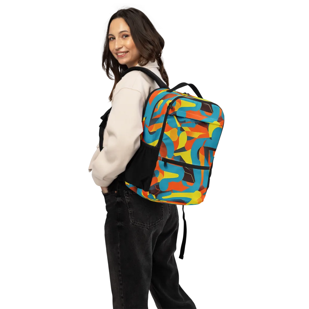 Fragmented Rhapsody on Utility Backpack — Back