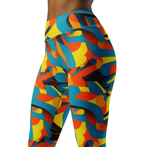 Fragmented Rhapsody on a Yoga Leggings