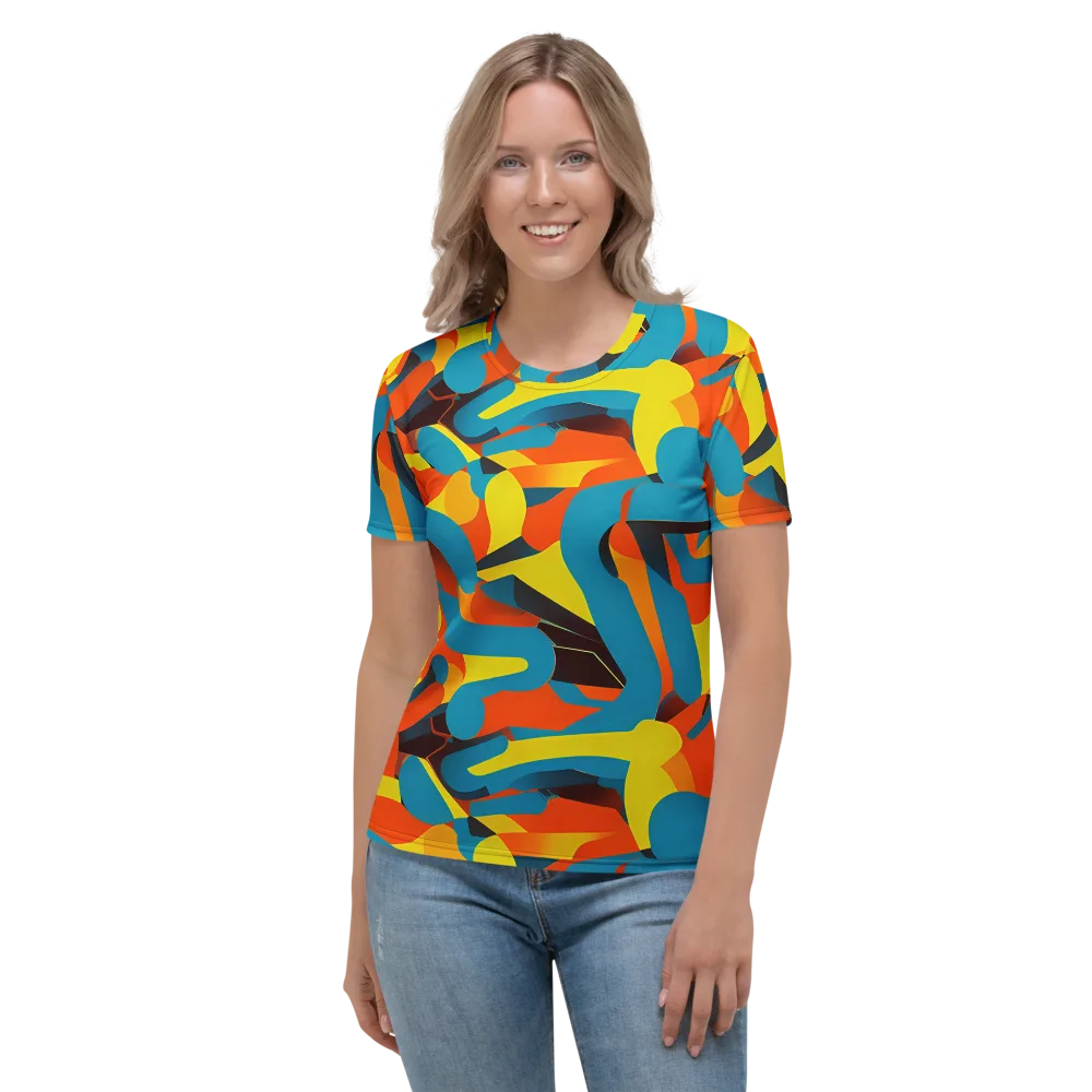 Fragmented Rhapsody on Women's Crew Neck T-Shirt — Front