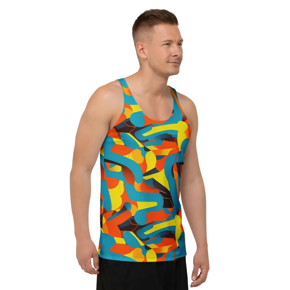 Fragmented Rhapsody on Men's Tank Top — Right Front