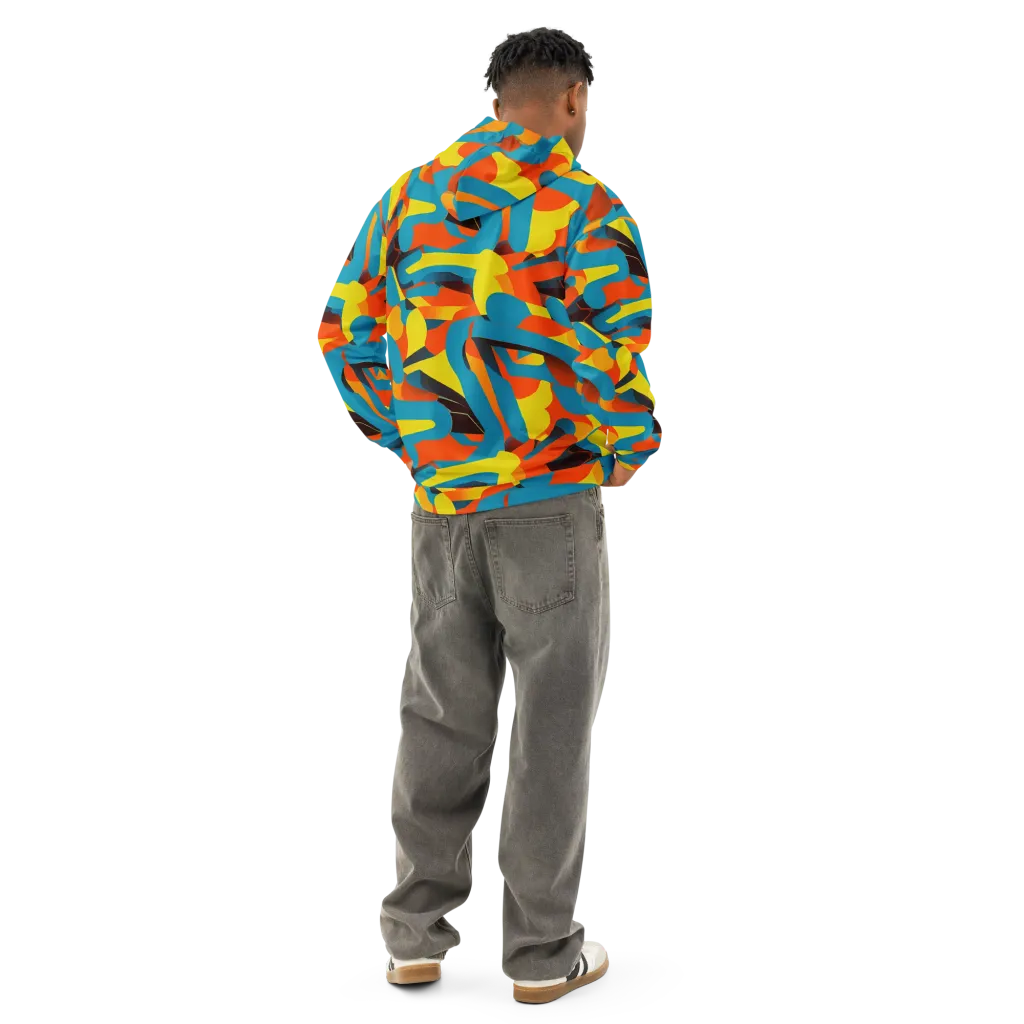 Fragmented Rhapsody on Cotton Hoodie — Back
