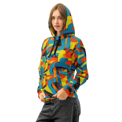 Fragmented Rhapsody on a Cotton Hoodie