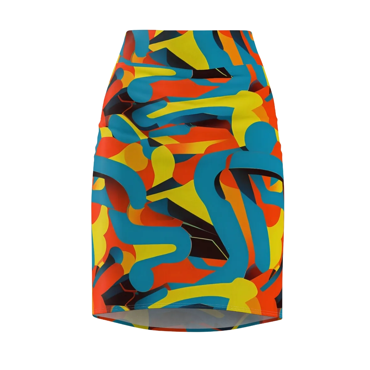 Fragmented Rhapsody on Pencil Skirt — Front