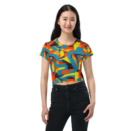Fragmented Rhapsody on a Crop Tee