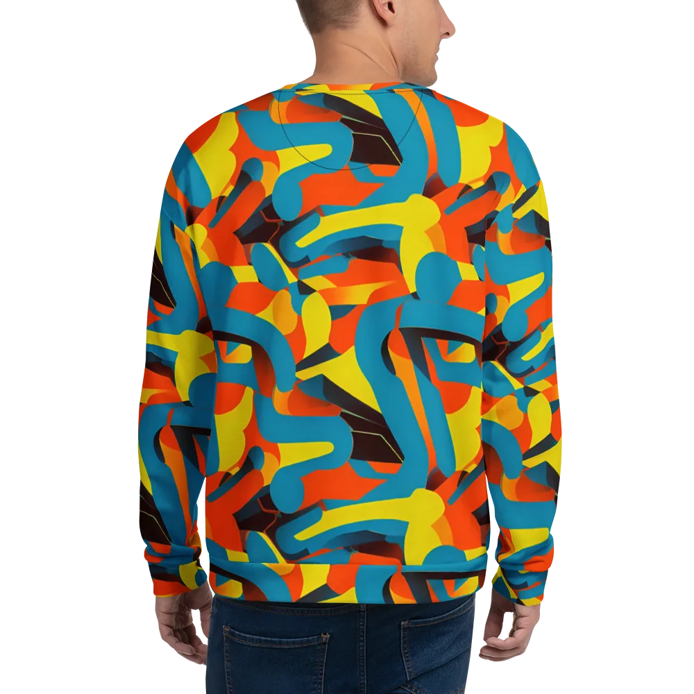 Fragmented Rhapsody on Sweatshirt — Back