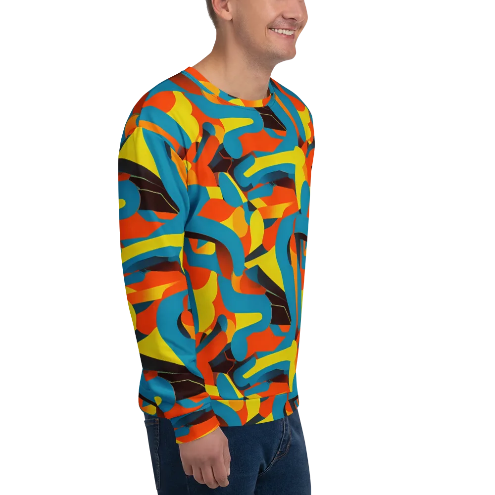 Fragmented Rhapsody on Sweatshirt — Right Front