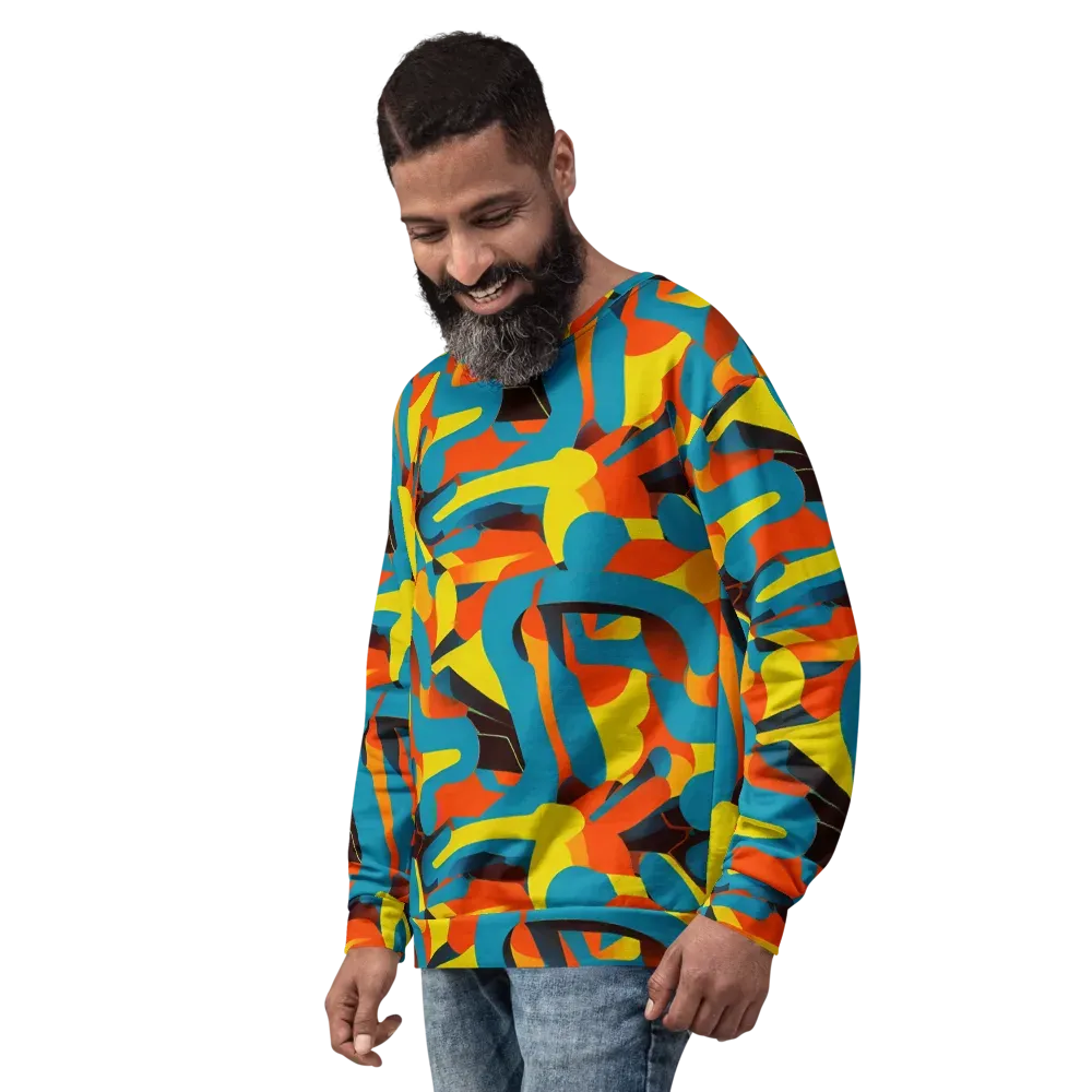 Fragmented Rhapsody on Sweatshirt — Left Front