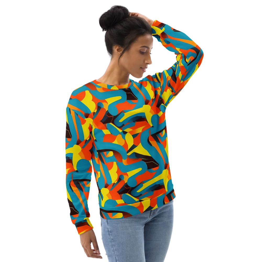 Fragmented Rhapsody on Sweatshirt — Right Front