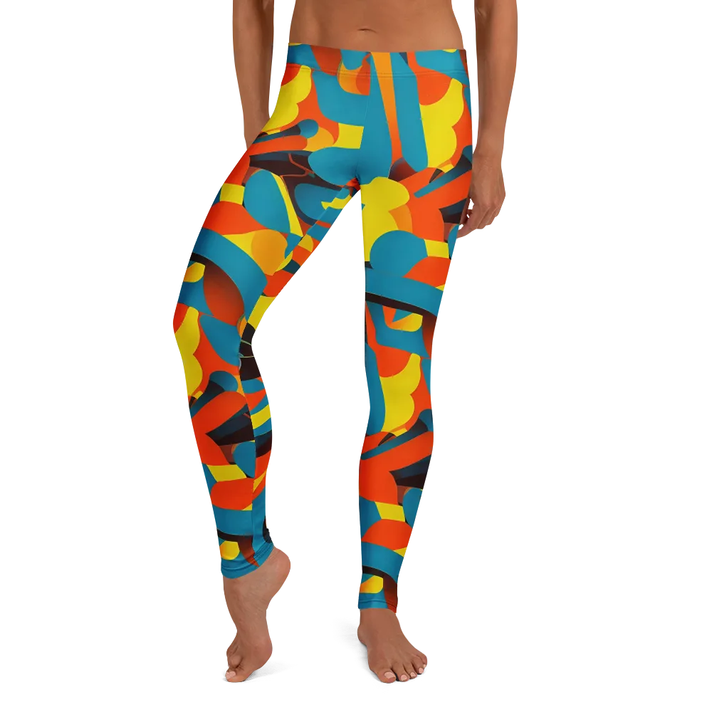 Fragmented Rhapsody on Leggings — Front