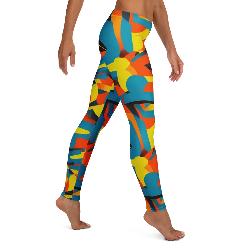 Fragmented Rhapsody on Leggings — Right