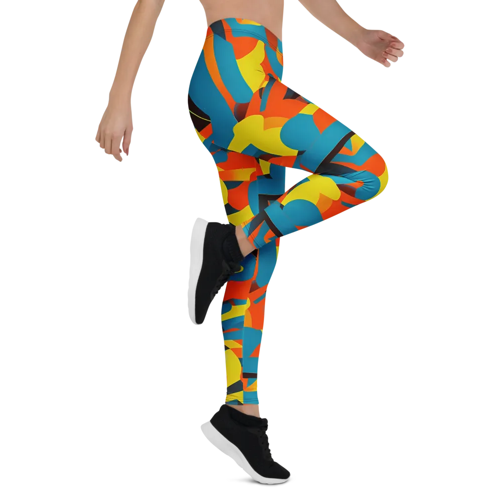 Fragmented Rhapsody on Leggings — Right