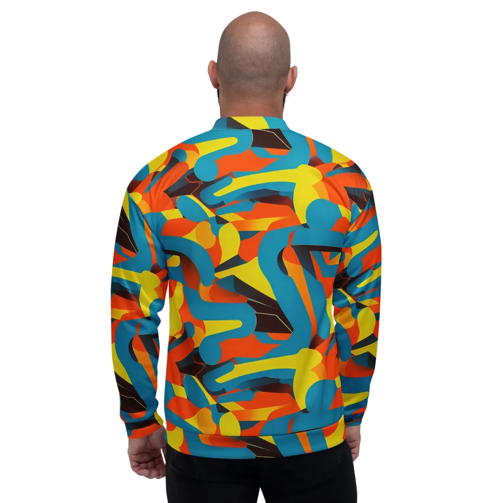 Fragmented Rhapsody on Bomber Jacket — Back