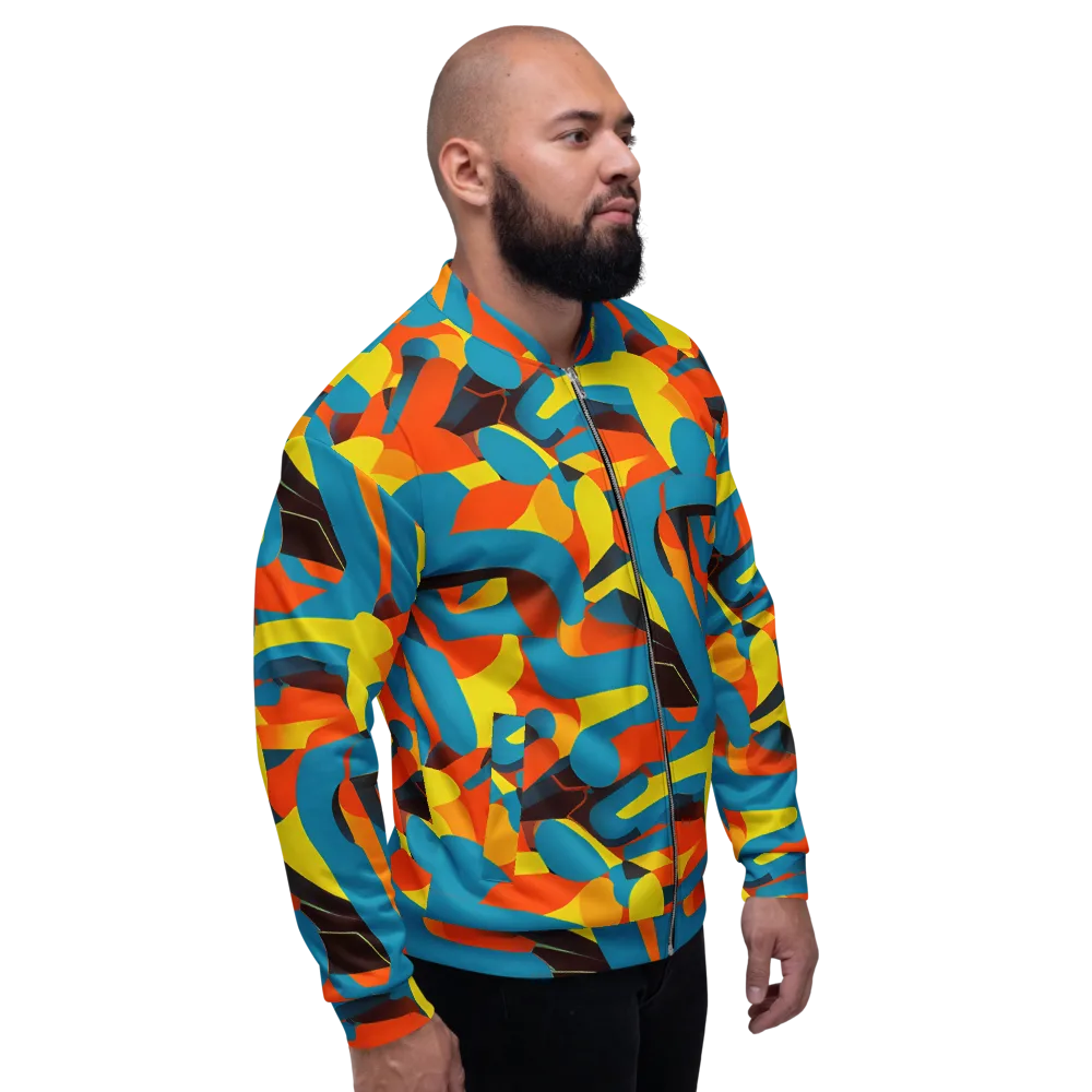 Fragmented Rhapsody on Bomber Jacket — Right