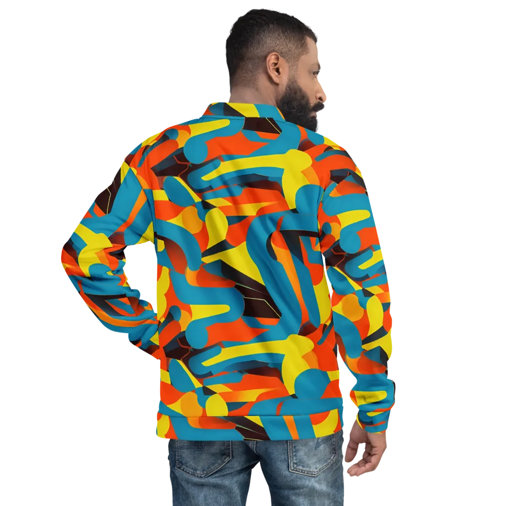 Fragmented Rhapsody on Bomber Jacket — Back