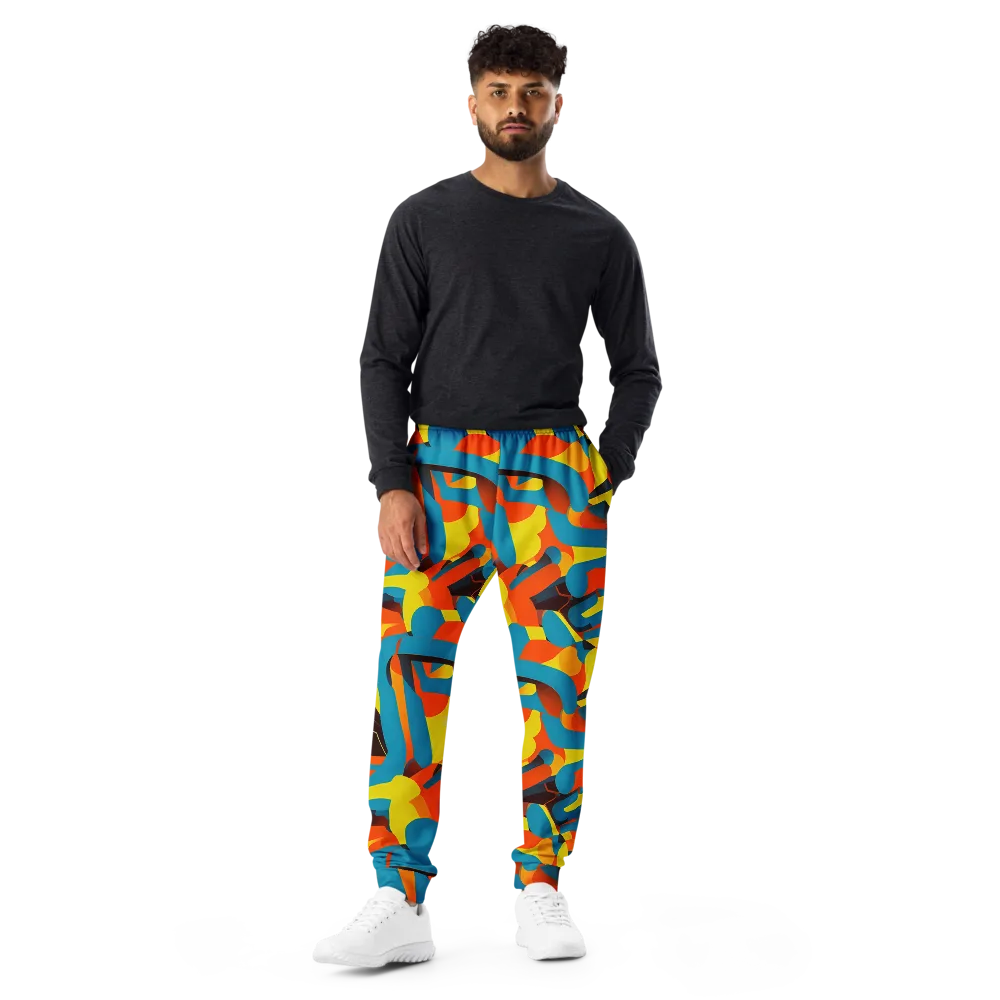 Fragmented Rhapsody on Men's Joggers — Front