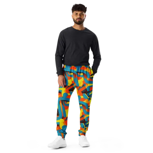 Fragmented Rhapsody on a Men's Joggers