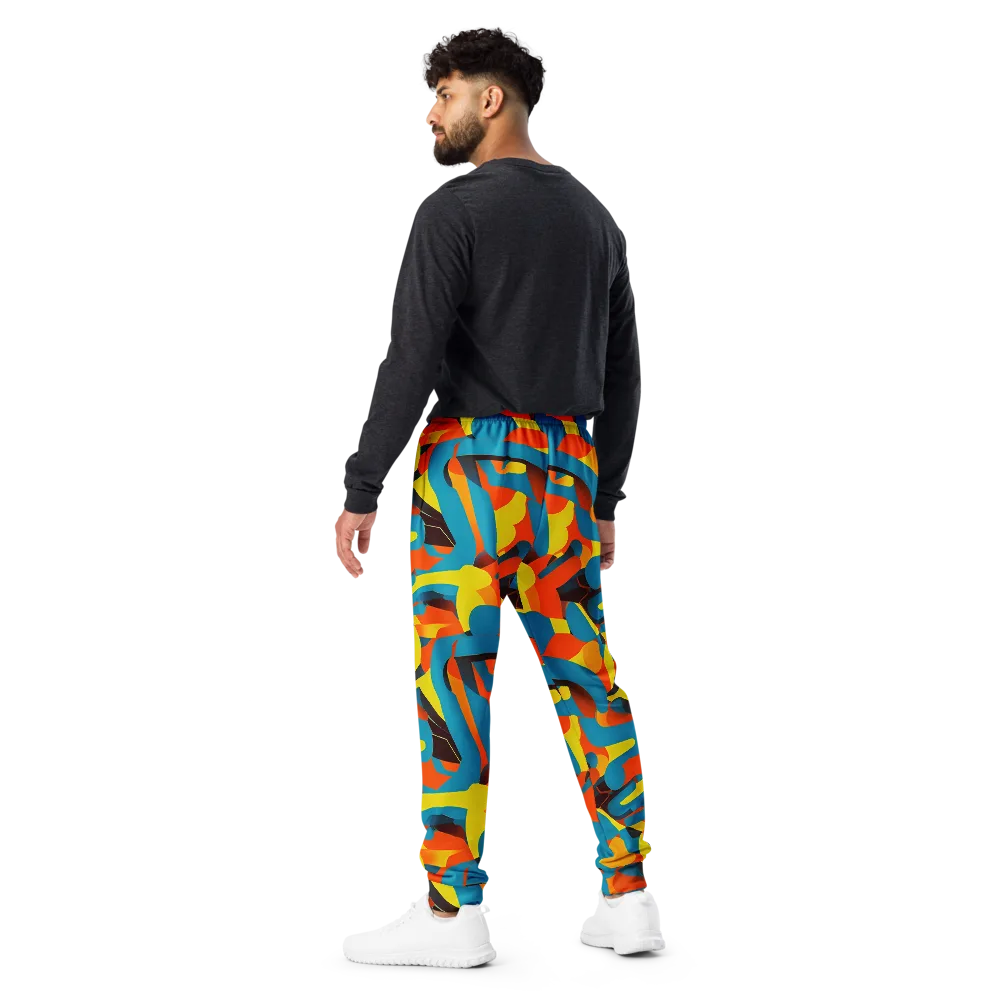 Fragmented Rhapsody on Men's Joggers — Back