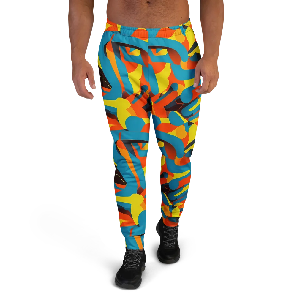 Fragmented Rhapsody on Men's Joggers — Front