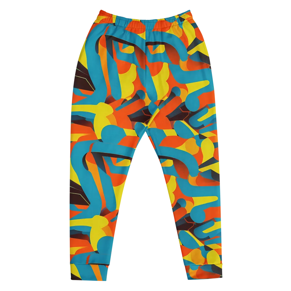 Fragmented Rhapsody on Men's Joggers — Front