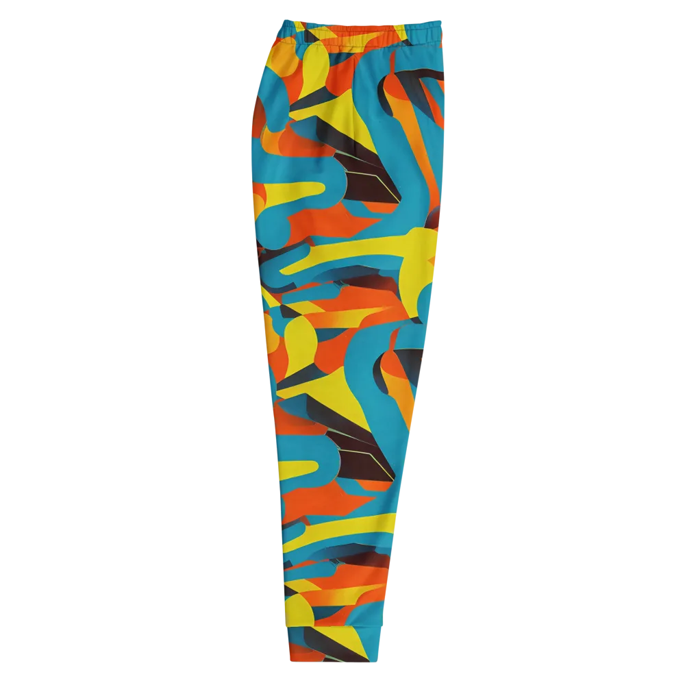 Fragmented Rhapsody on Men's Joggers — Right