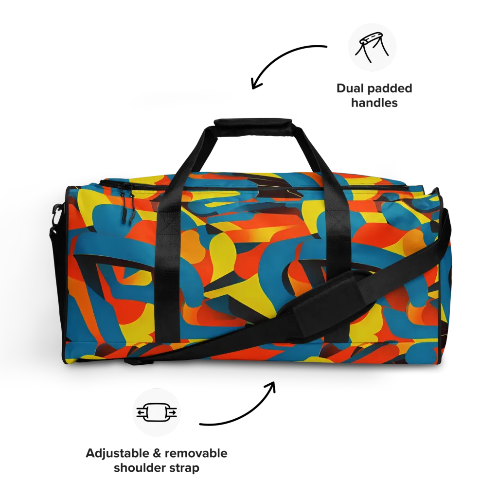 Fragmented Rhapsody on Duffle Bag — Front