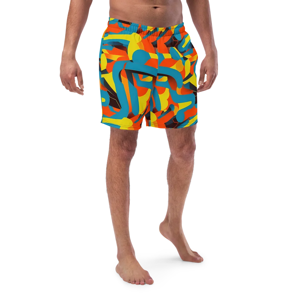 Fragmented Rhapsody on Swim Trunks — Front