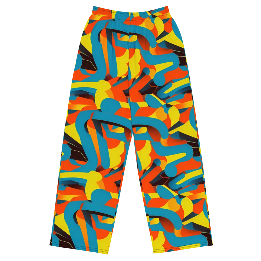 Fragmented Rhapsody on Wide-Leg Pants — Front