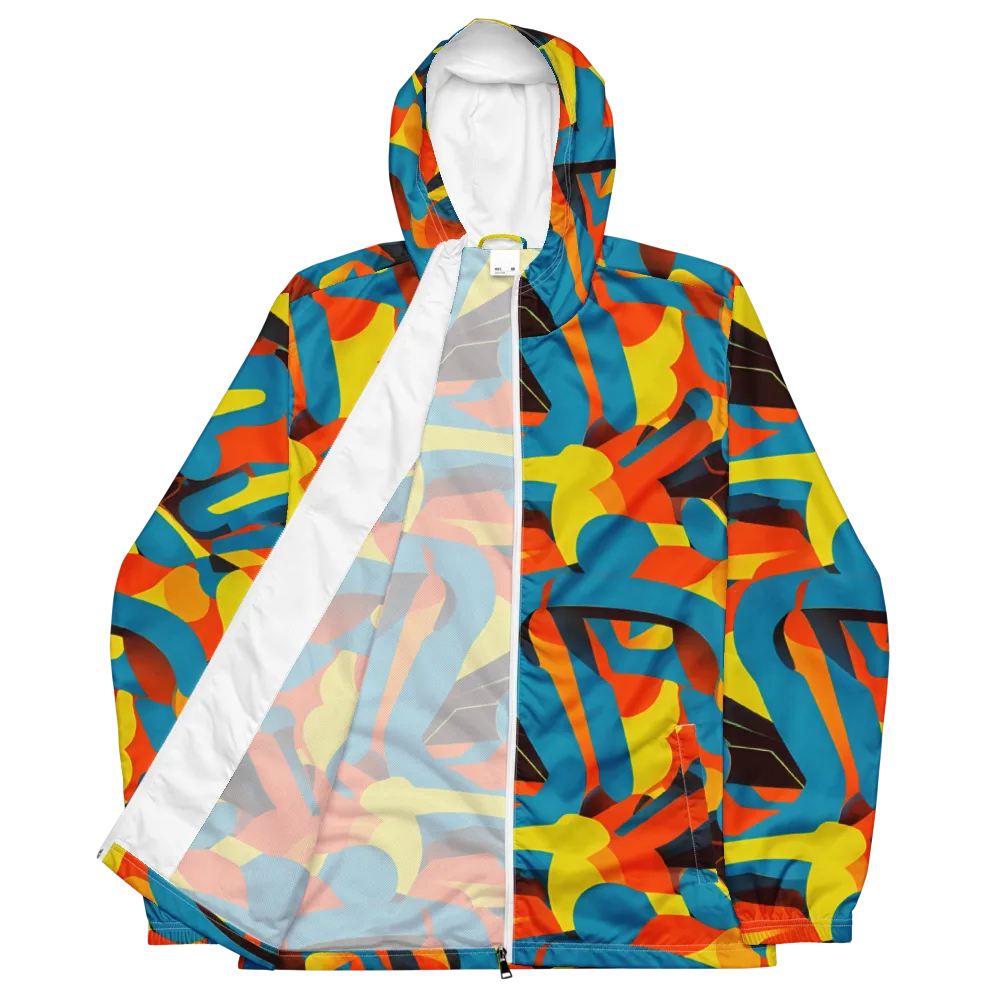 Fragmented Rhapsody on Men's Windbreaker — Front