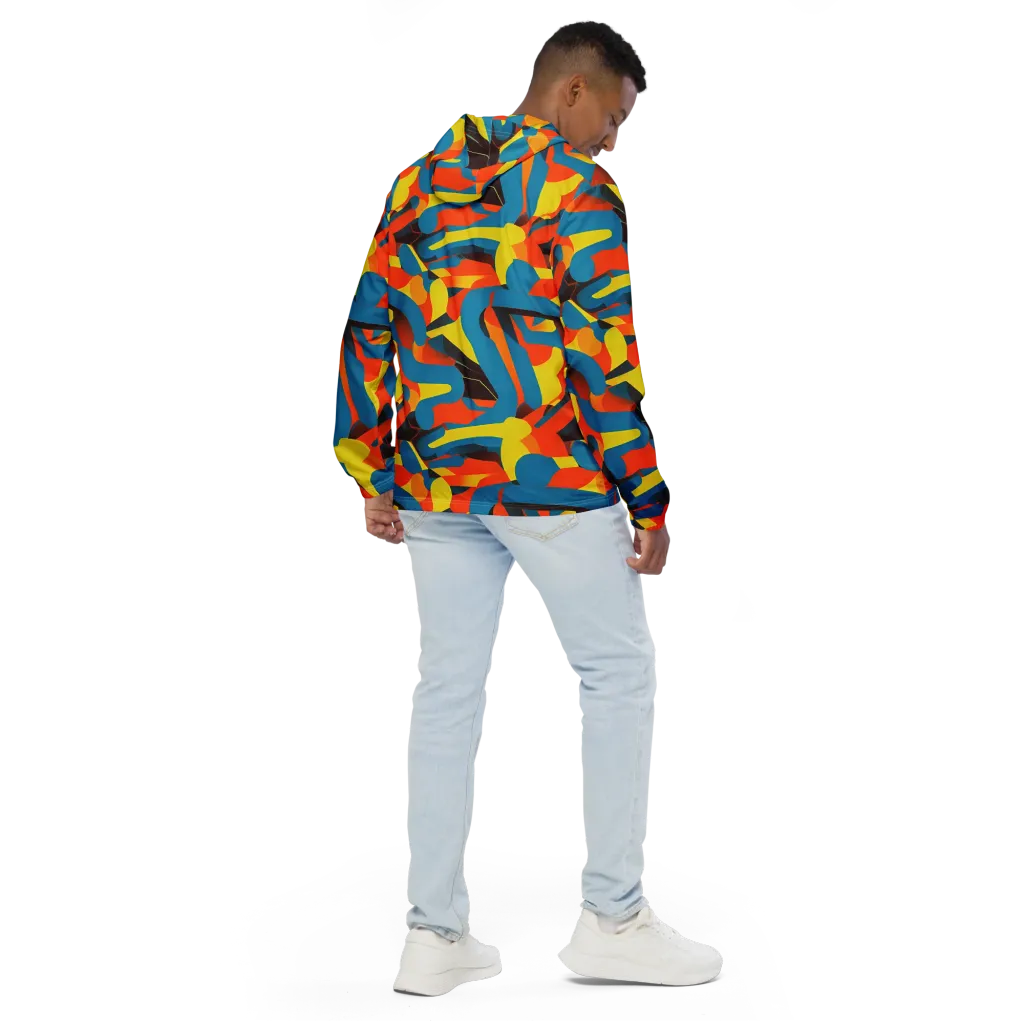 Fragmented Rhapsody on Men's Windbreaker — Back