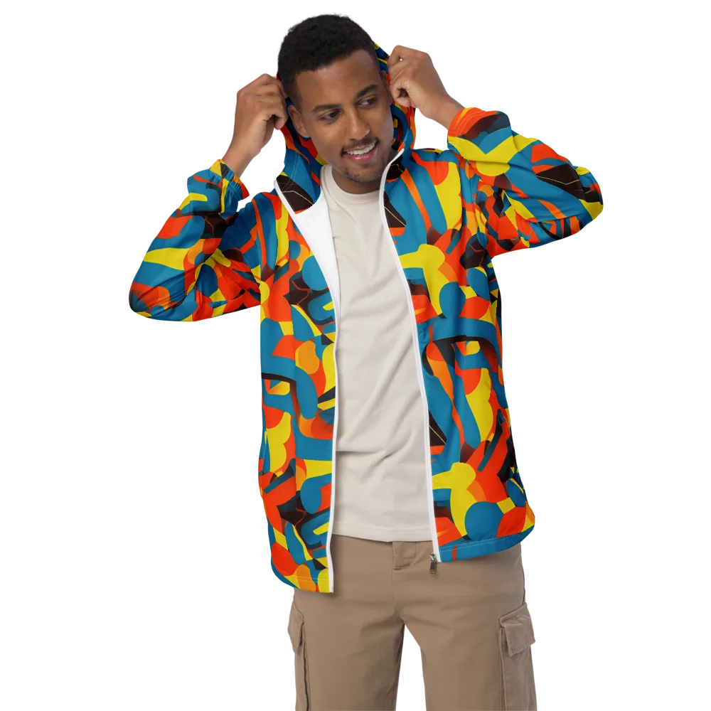 Fragmented Rhapsody on Men's Windbreaker — Front