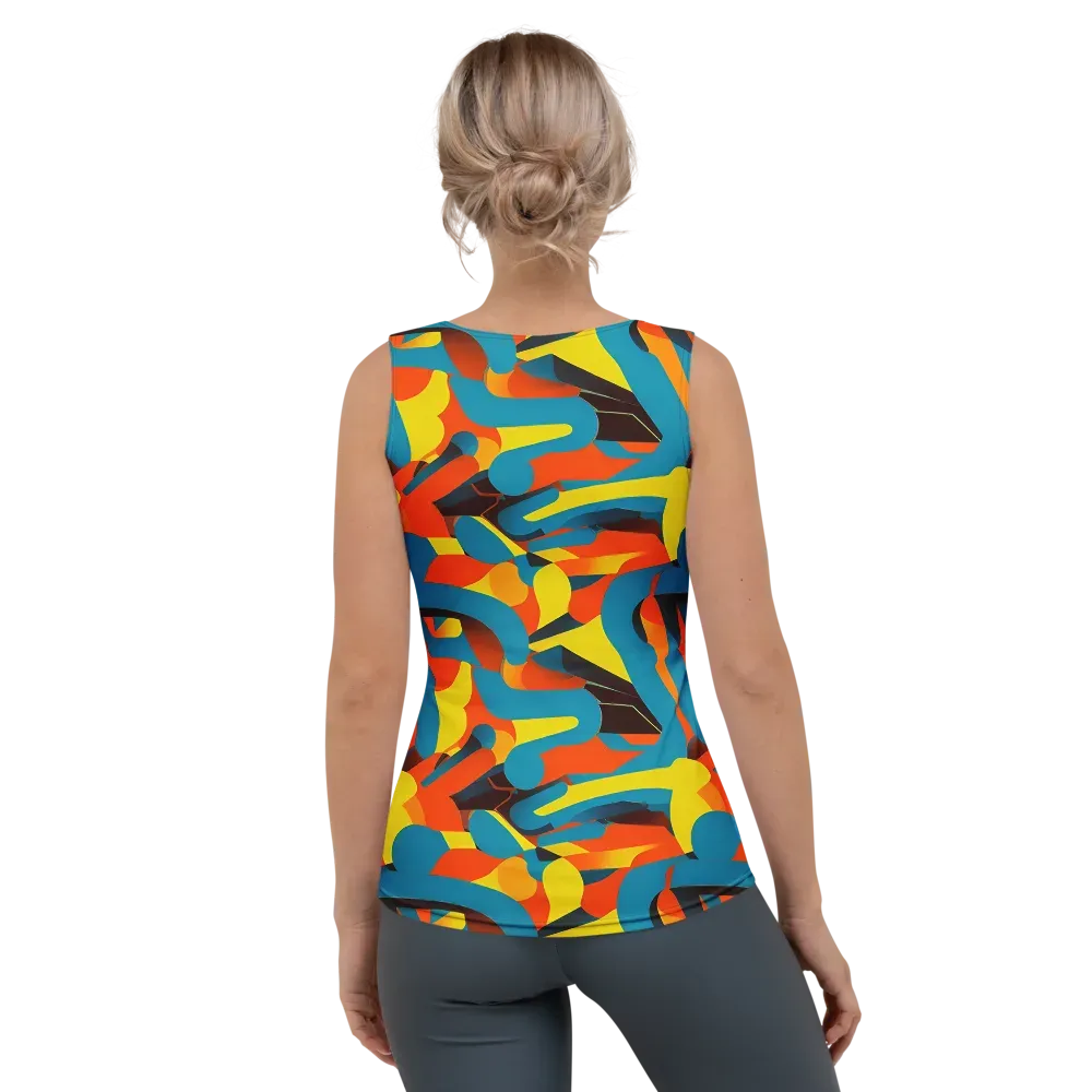 Fragmented Rhapsody on Women's Tank Top — Back