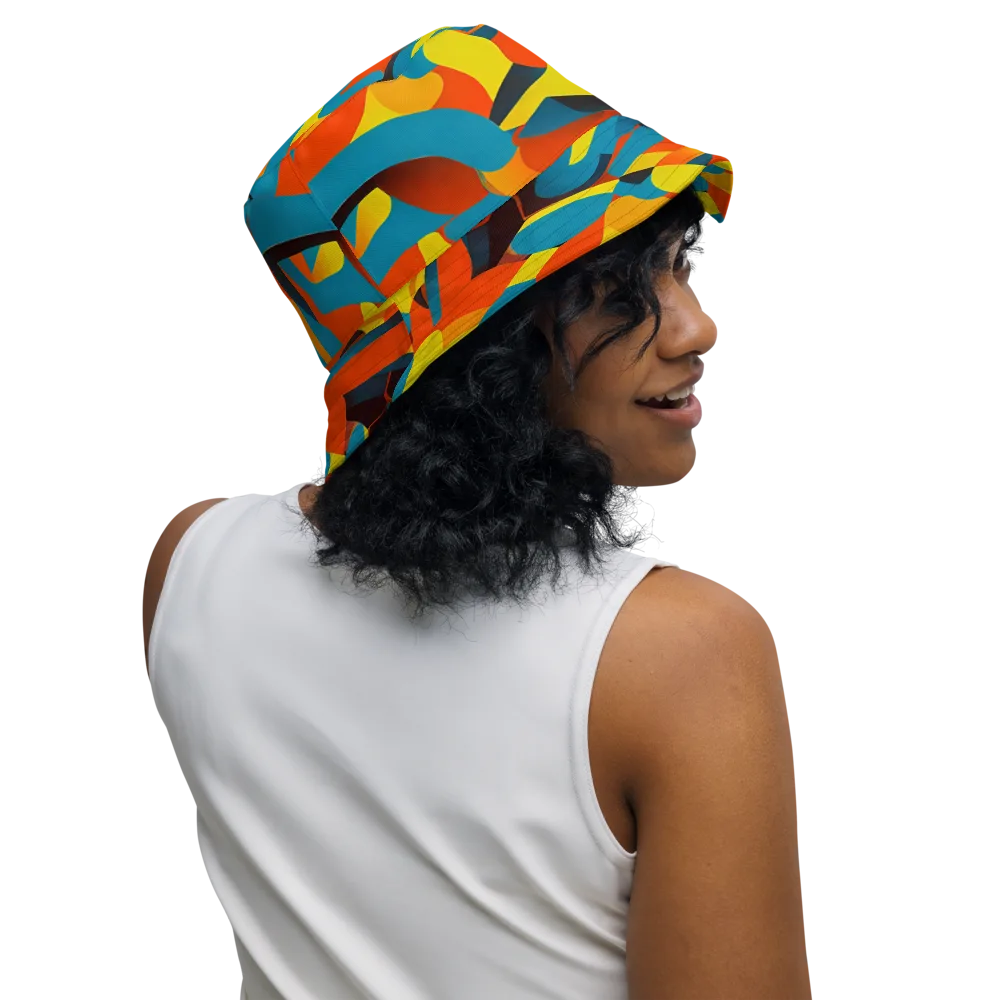Fragmented Rhapsody on Reversible Bucket Hat — Right Outside