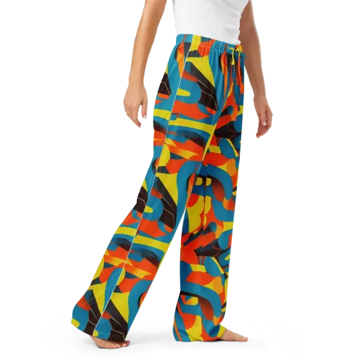 Fragmented Rhapsody on a Women's Pajama Pants