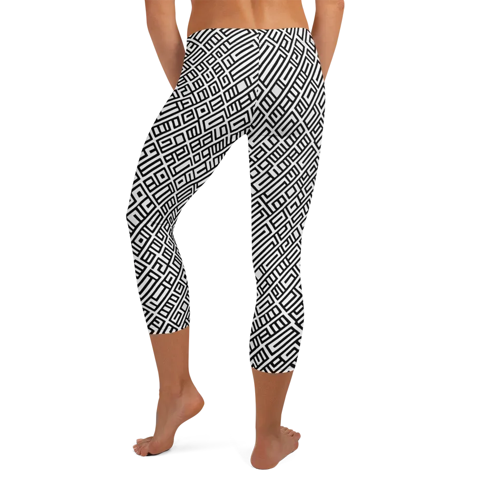 Fashionable, Psychedelic Deep Space, Howard Butterworth, Francois Bocion on Capri Leggings — Back