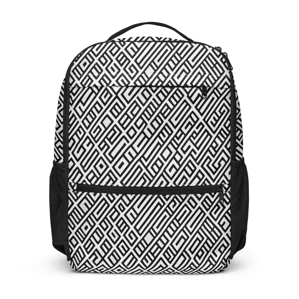 Fashionable, Psychedelic Deep Space, Howard Butterworth, Francois Bocion on Utility Backpack — Front
