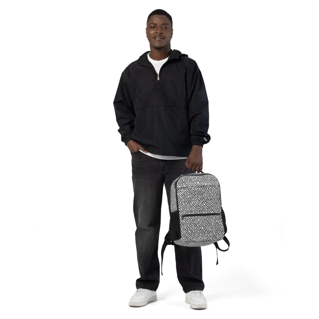 Fashionable, Psychedelic Deep Space, Howard Butterworth, Francois Bocion on Utility Backpack — Front