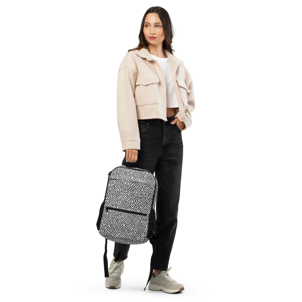 Fashionable, Psychedelic Deep Space, Howard Butterworth, Francois Bocion on Utility Backpack — Front