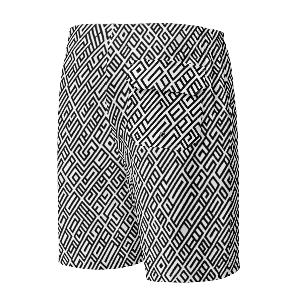 Fashionable, Psychedelic Deep Space, Howard Butterworth, Francois Bocion on Men's Board Shorts — Back
