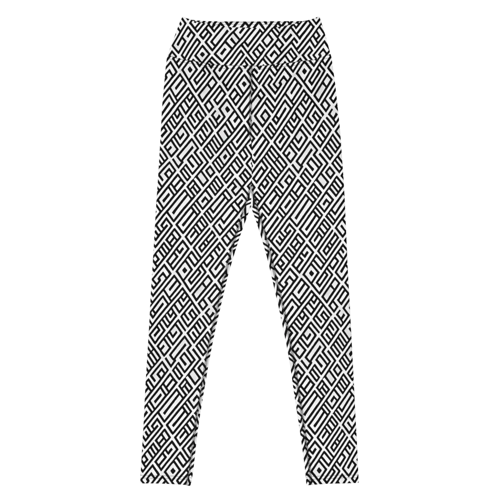 Fashionable, Psychedelic Deep Space, Howard Butterworth, Francois Bocion on Yoga Leggings — Front