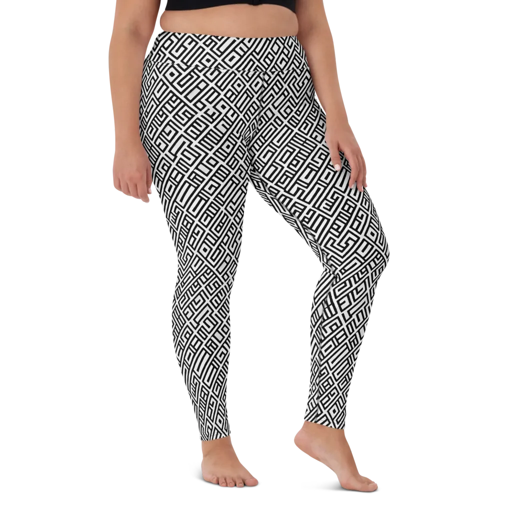 Fashionable, Psychedelic Deep Space, Howard Butterworth, Francois Bocion on Yoga Leggings — Front