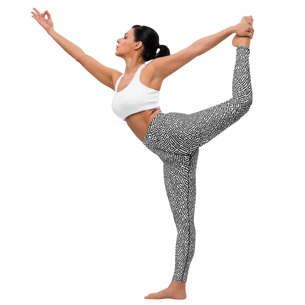 Fashionable, Psychedelic Deep Space, Howard Butterworth, Francois Bocion on Yoga Leggings — Left