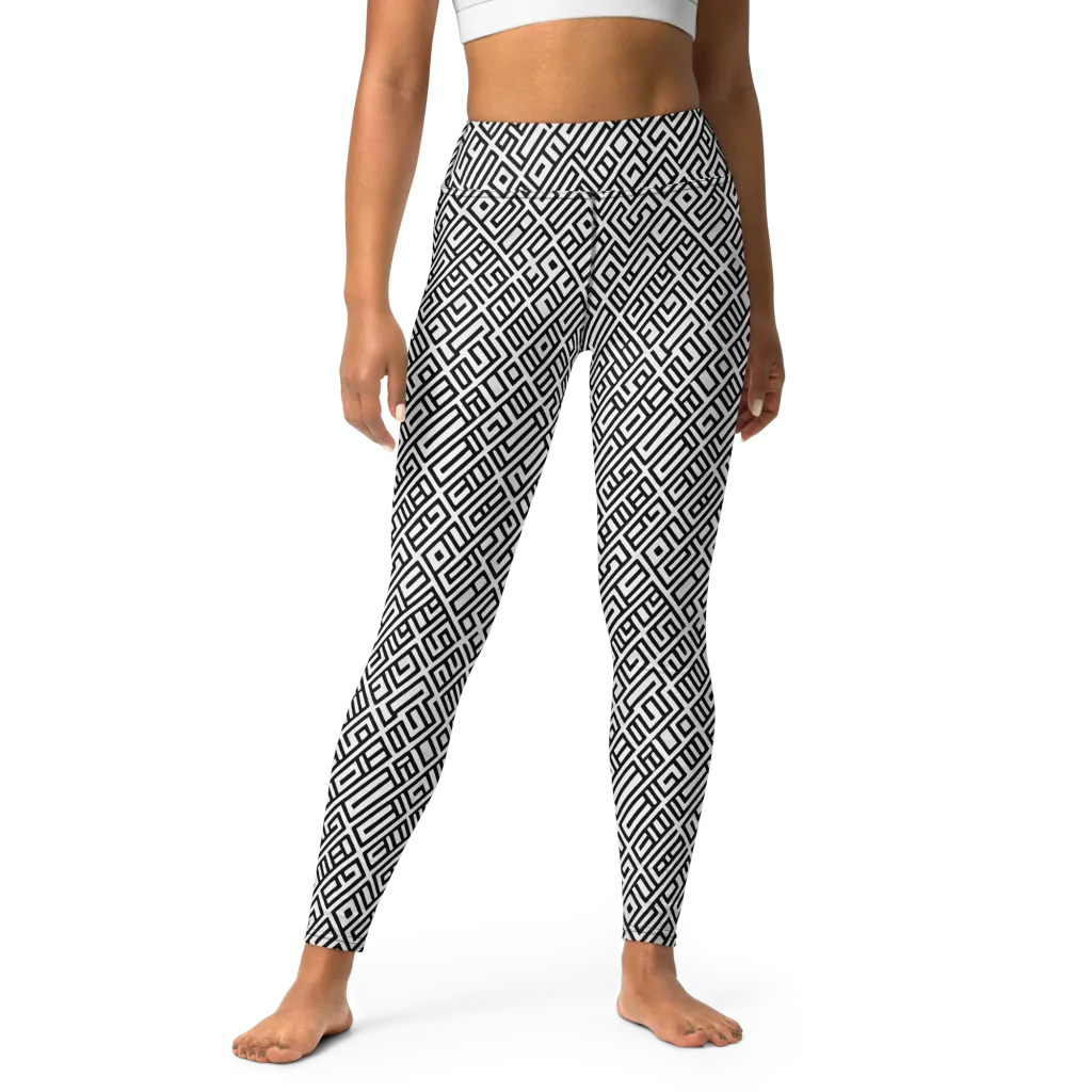 Fashionable, Psychedelic Deep Space, Howard Butterworth, Francois Bocion on Yoga Leggings — Front