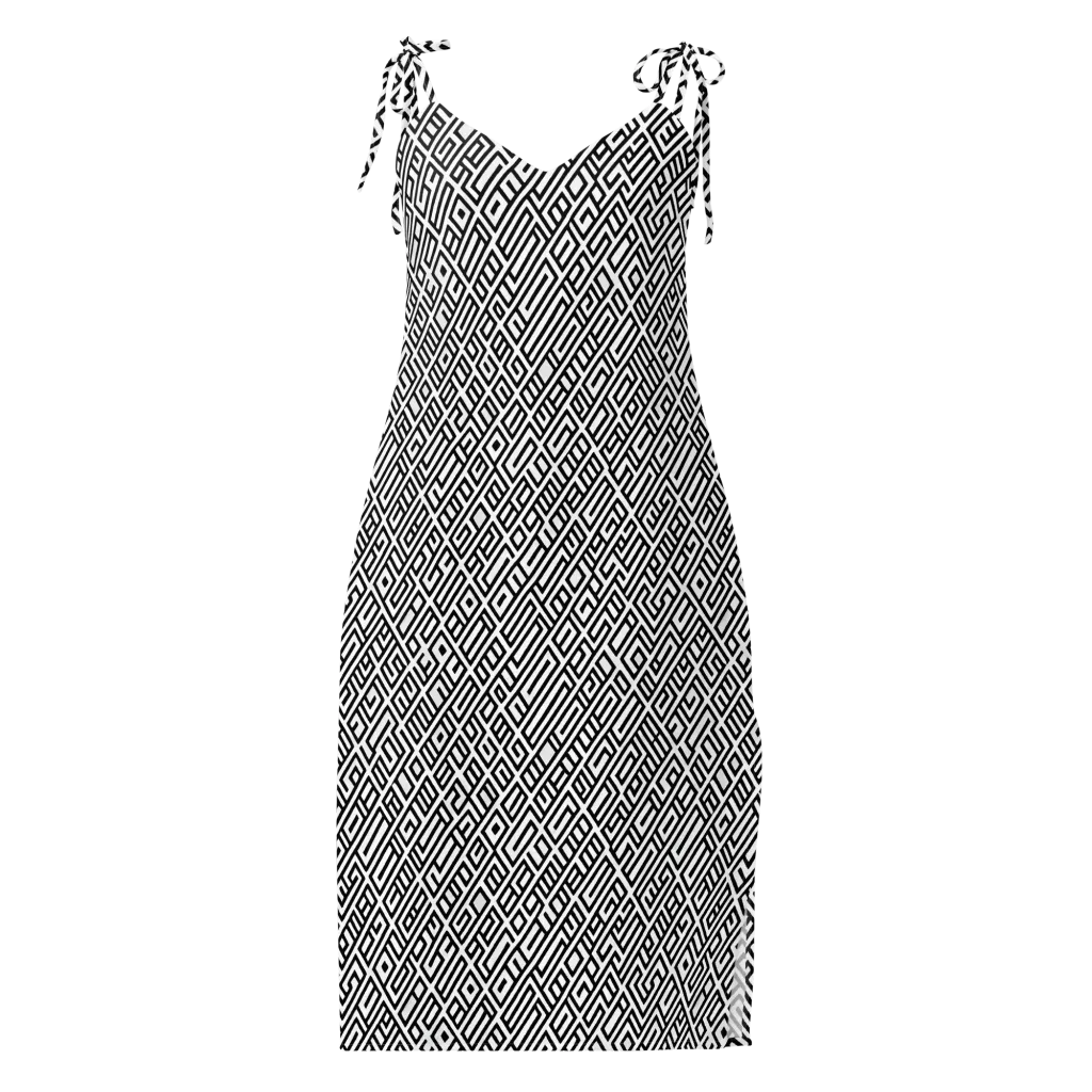Fashionable, Psychedelic Deep Space, Howard Butterworth, Francois Bocion on Slip Dress — Front