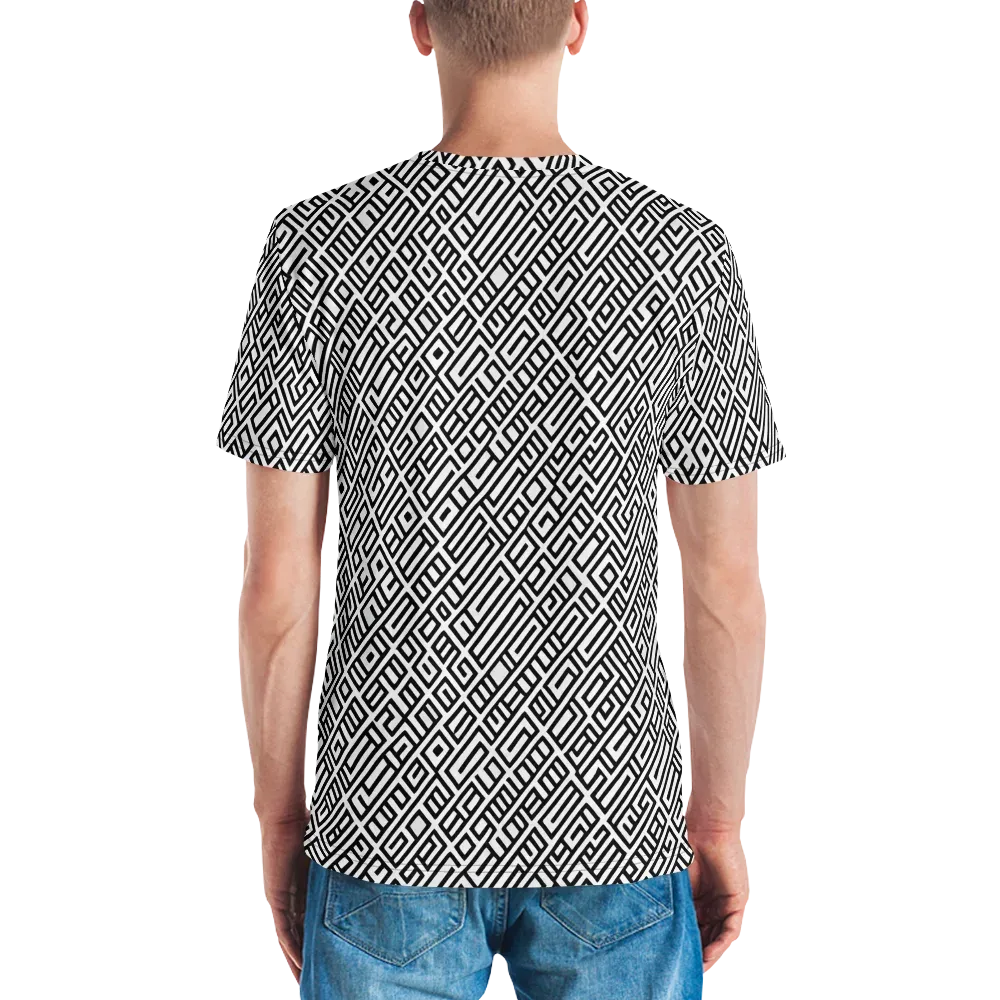 Fashionable, Psychedelic Deep Space, Howard Butterworth, Francois Bocion on Men's Crew Neck T-Shirt — Back