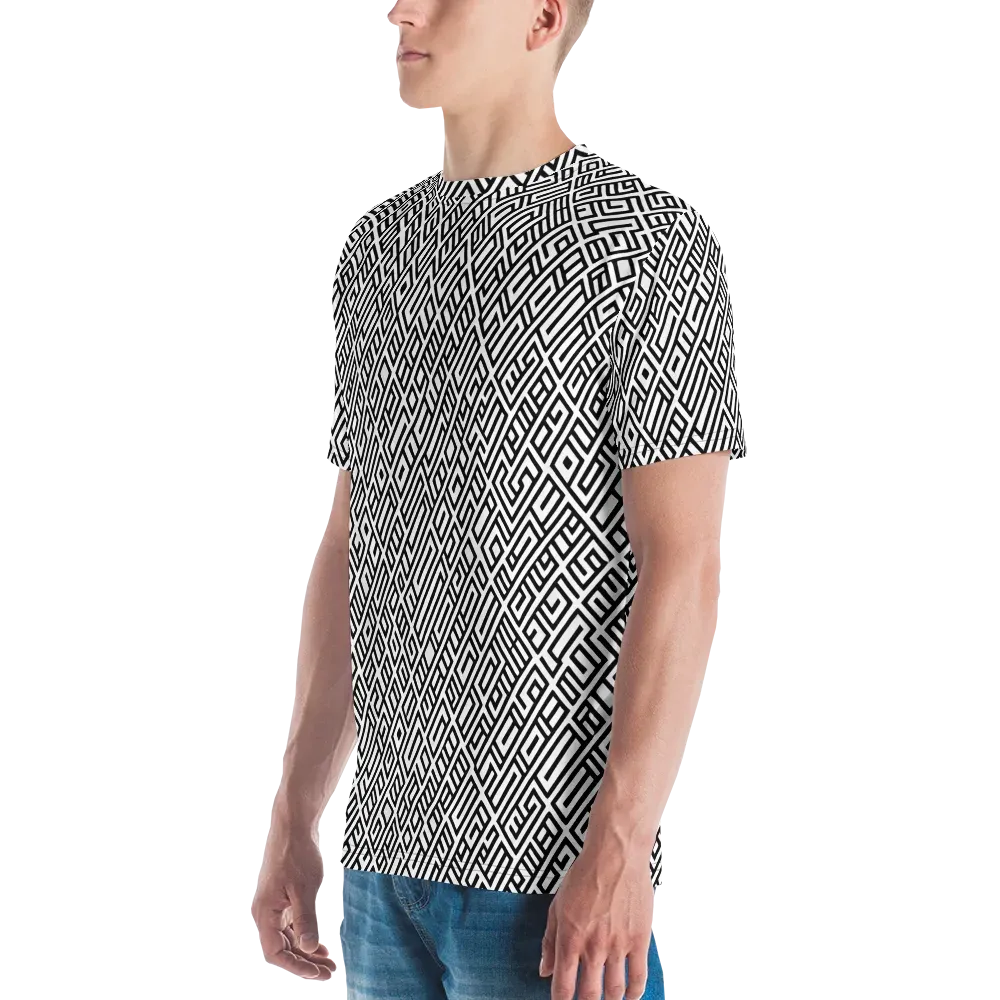 Fashionable, Psychedelic Deep Space, Howard Butterworth, Francois Bocion on Men's Crew Neck T-Shirt — Left