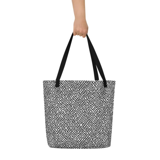Fashionable, Psychedelic Deep Space, Howard Butterworth, Francois Bocion on a Large Tote Bag W/ Pocket