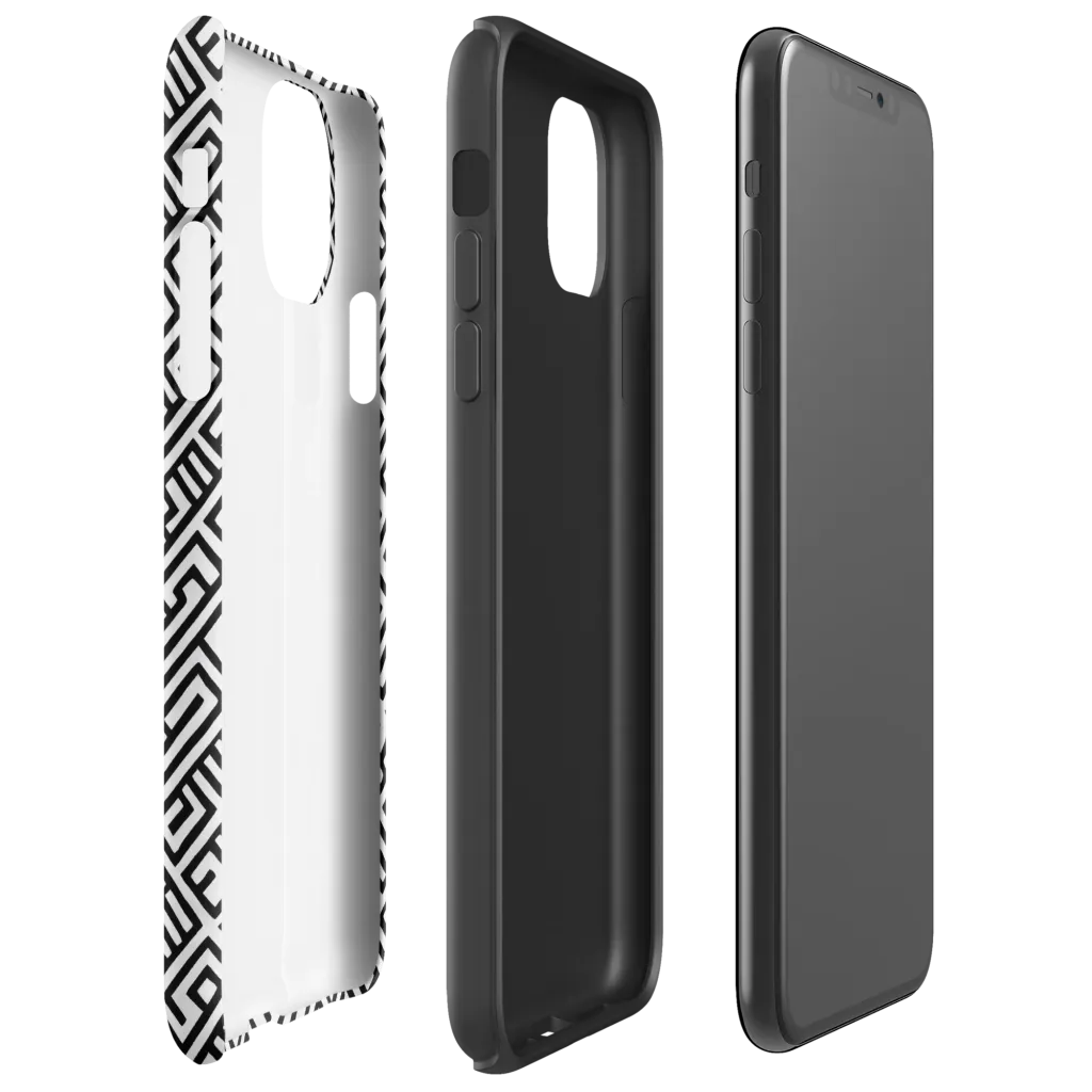 Fashionable, Psychedelic Deep Space, Howard Butterworth, Francois Bocion on Tough Case for iPhone® — Right