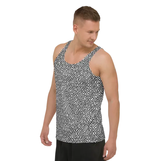 Fashionable, Psychedelic Deep Space, Howard Butterworth, Francois Bocion on a Men's Tank Top