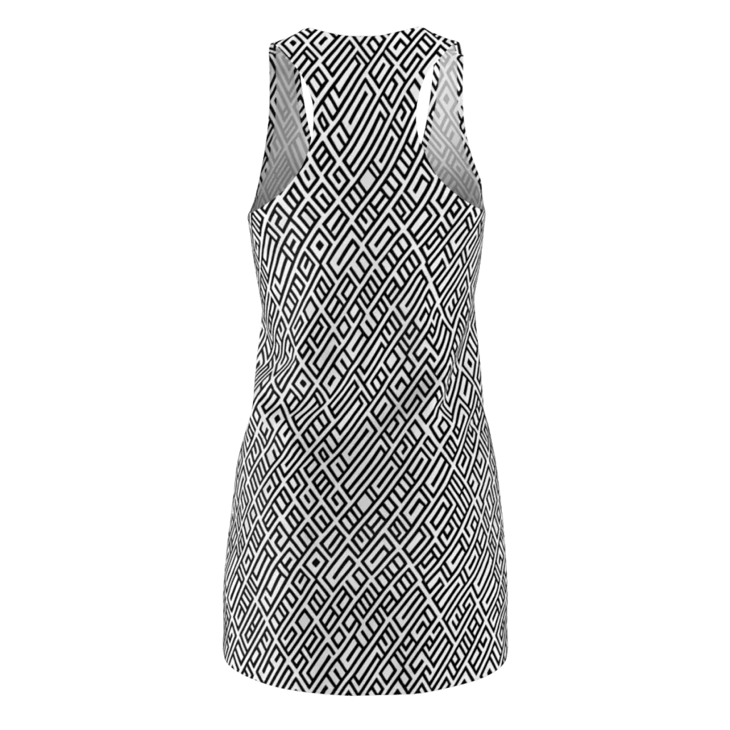 Fashionable, Psychedelic Deep Space, Howard Butterworth, Francois Bocion on Racerback Dress — Back